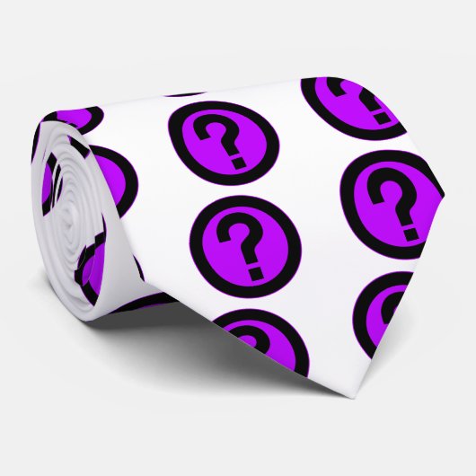 Cravate Le point d'interrogation demandent la ponctuation (Roulé)