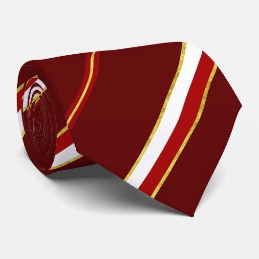 Cravate Le polonais barre le drapeau (Roulé)