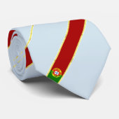 Cravate Le Portugal barre le drapeau (Roulé)