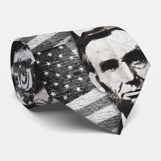Cravate Le Président Abraham Lincoln (Roulé)