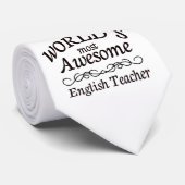 Cravate Le professeur d'Anglais le plus impressionnant du (Roulé)