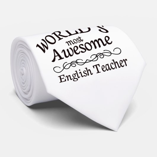 Cravate Le professeur d'Anglais le plus impressionnant du (Roulé)