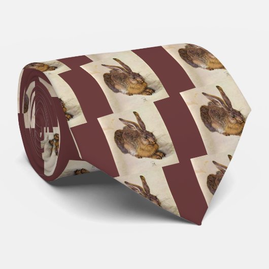 Cravate LE RABBIT ( Jeune Lièvre ) (Roulé)