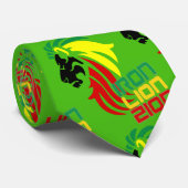 Cravate Le reggae rastafarian, drapeau de la Jamaïque (Roulé)