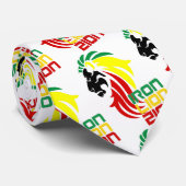 Cravate Le reggae rastafarian, drapeau de la Jamaïque (Roulé)