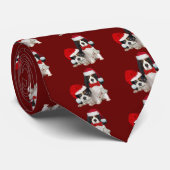 Cravate Le Roi cavalier Charles Christmas Naughty ou Nice (Roulé)