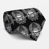 Cravate Le Roi gothique Skull (Roulé)