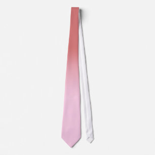 Cravate Le rose poussiéreux rougissent gradient simple