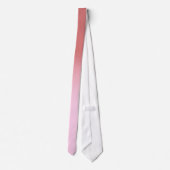 Cravate Le rose poussiéreux rougissent gradient simple (Dos)