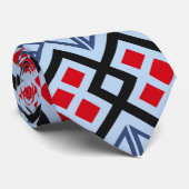 Cravate Le rouge bleu de loge (Roulé)