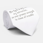 Cravate Le Seigneur est mon rocher (Roulé)