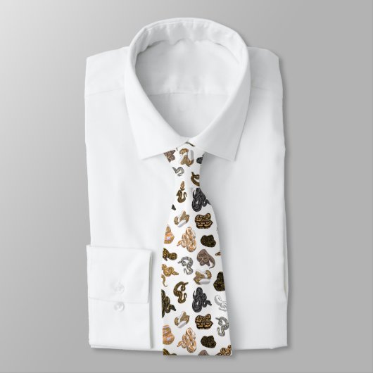 Cravate Le serpent de python de boule Morph le motif (Attaché)