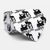 Cravate Le seul parking arrière du motard (Roulé)