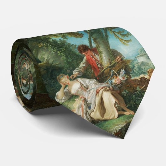 Cravate Le sommeil interrompu par François Boucher (Roulé)