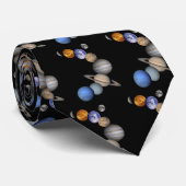 Cravate Le système solaire (Roulé)