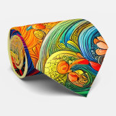 Cravate Le voyage de la libellule (Roulé)