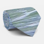 Cravate L'eau de mousse d'océan de vagues (Roulé)