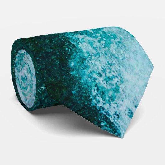 Cravate L'eau d'océan (Roulé)
