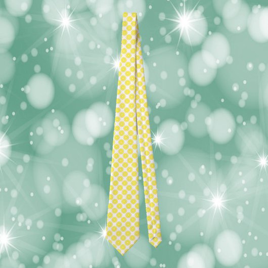 Cravate Lemon Fruit Citrus Pattern
