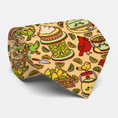 Cravate Lemon & Lime Twitter pattern (Roulé)