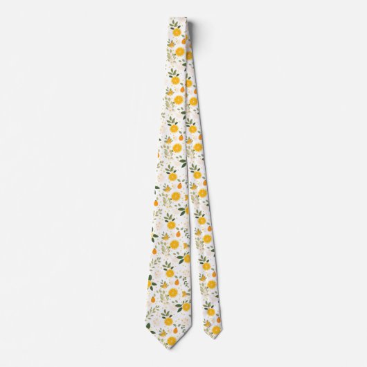 Cravate Lemon Pattern Men's Necktie  (Devant)