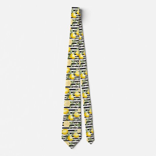 Cravate Lemon Pattern Men's Necktie  (Devant)