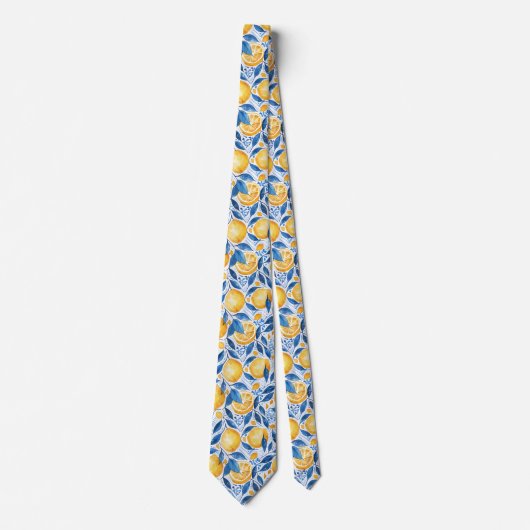 Cravate Lemon Pattern Men's Necktie  (Devant)