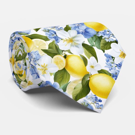 Cravate Lemon Pattern Men's Necktie  (Roulé)