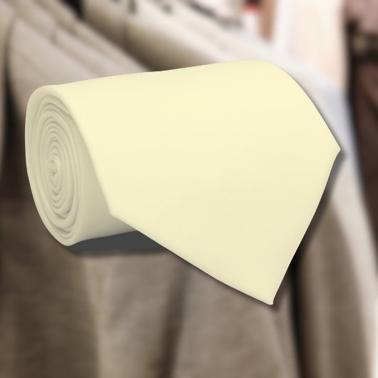 Cravate Lémonade Jaune Couleur Solide | Classic Elegant