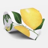 CRAVATE LÉMONS DE COULEUR D'EAU (Roulé)