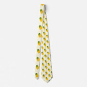 Cravate Lemons Pattern Cute Yellow and Green Citrus Fruits (Dos)