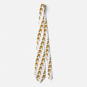 Cravate LEO / SIGNE ZODIAC, Topaz Jaune, Or, Blanc (Devant)