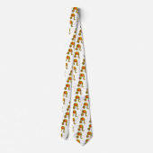 Cravate LEO / SIGNE ZODIAC, Topaz Jaune, Or, Blanc (Dos)