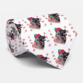 Cravate Leonberger Père Noël Paws (Roulé)