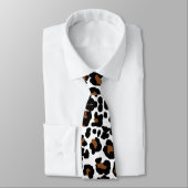 Cravate Leopard Big Cat Fur Motif Imprimer (Attaché)