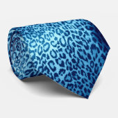 Cravate Léopard bleuâtre (Roulé)