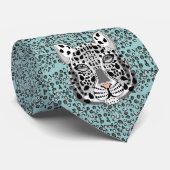 Cravate Léopard de neige (Roulé)