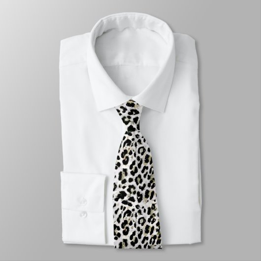 Cravate Leopard - imprimé tacheté animal (Attaché)