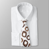 Cravate Leopard Print and Donut Pattern Tie (Attaché)