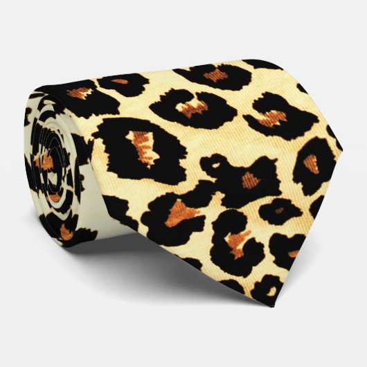 Cravate Leopard Print Fun Tie (Roulé)