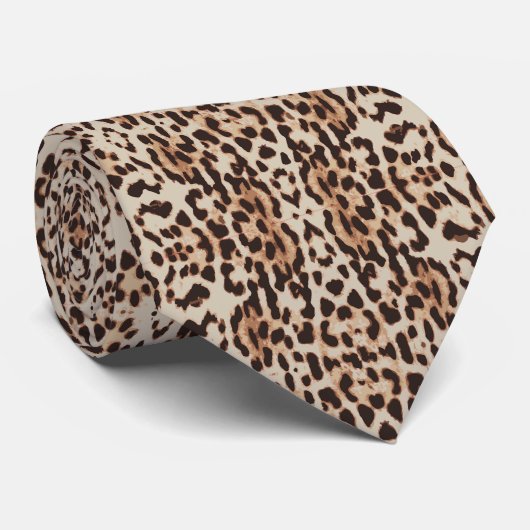 Cravate Leopard Spots Pattern Thunder_Cove (Roulé)