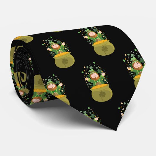 Cravate Leprechaun de Saint Patrick (Roulé)