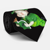 Cravate Leprechaun irlandais avec livre (Roulé)