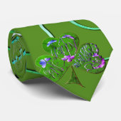 Cravate Leprechaun & Shamrocks Neck Tie (Roulé)