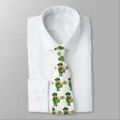 Cravate Leprechaun St. Patricks Jour 4 feuilles Clover Gui (Attaché)