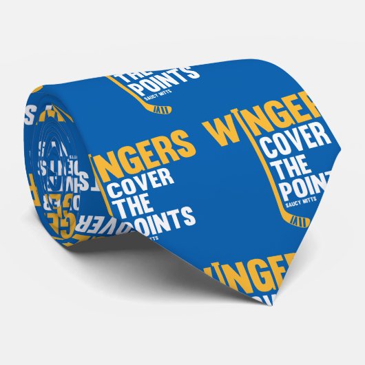 Cravate Les Ailes De Hockey Couvrent Les Points (Roulé)