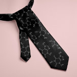 Cravate Les amateurs de caféine Molecule Noir<br><div class="desc">Molécules de caféine conception motif. 

Vous cherchez une couleur différente ?Pas de problème ! Il vous suffit de cliquer sur le bouton "Customiser" et de sélectionner la couleur arrière - plan de votre choix.</div>