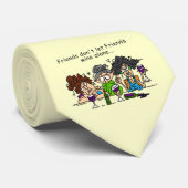 Cravate Les amis ne laissent pas seul le vin d'amis (Roulé)