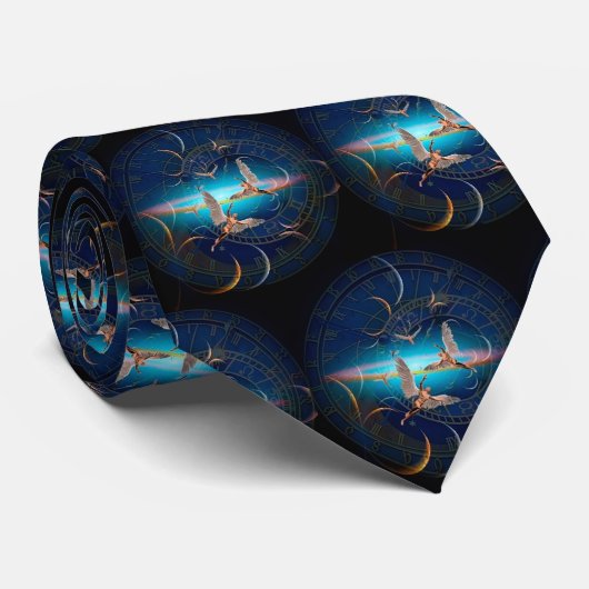 Cravate Les anges dans le temps (Roulé)