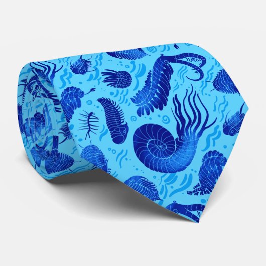 Cravate Les animaux marins anciens : Trilobites, Anomaloca (Roulé)